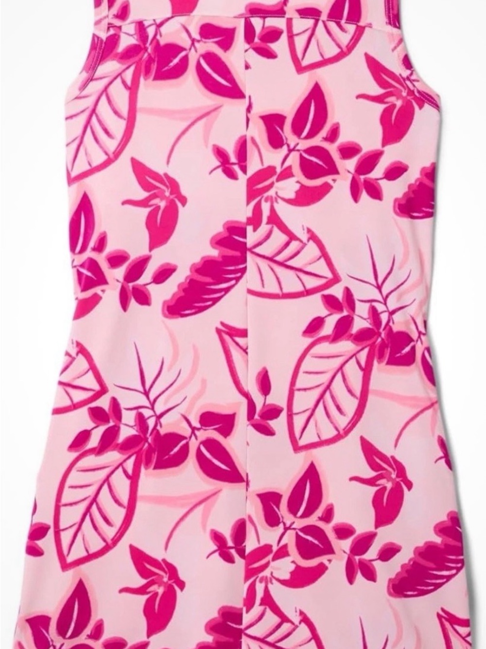 Girls' Pink Floral Print Tank Top